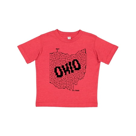 

Inktastic Ohio Maze Puzzle Gift Toddler Boy or Toddler Girl T-Shirt