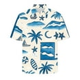 thumbnail image 5 of Xixinqiwan Men's & Big Men's Button Up Shirt,Men's Summer Beach Shirt Short Sleeve Button Up Wear Quick Dry Breathable Casual Hawaiian Print Top, 5 of 5
