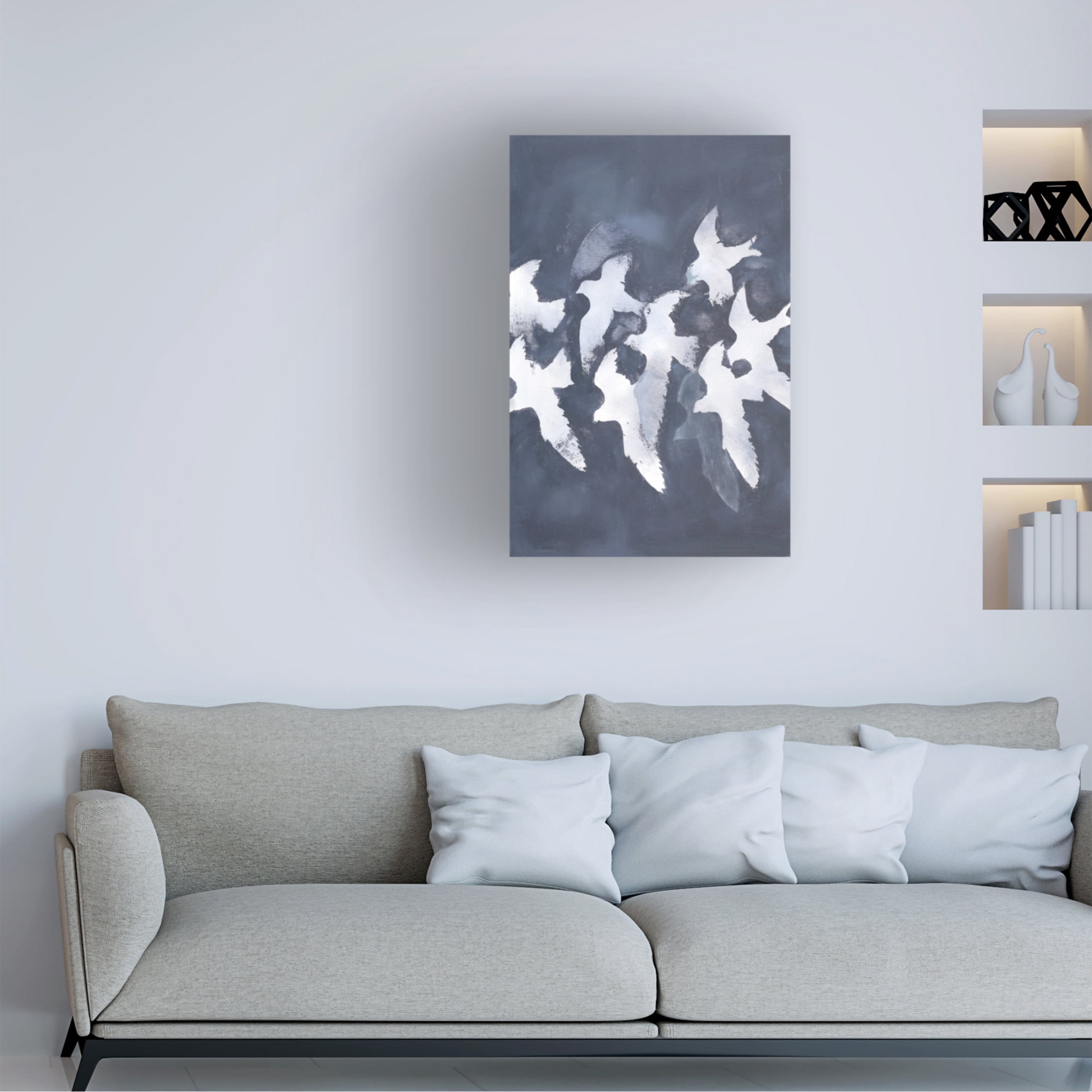 Canvas Wall Art - Design Fabrikken 'Fades Into Light' Wall Art for Living Room, Bedroom, or Office Décor by Trademark Fine Art - 16 x 24 Inches