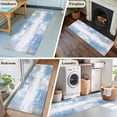 thumbnail image 5 of Runner Rug 2 x 6 Ft, Blue Grey Abstract Art Washable Non-Slip Floor Mat for Kitchen Hallway/Entryway, Modern Shabby Farmhouse Long Kitchen Runner Area Rugs for Living Room, Low-Profile, 5 of 8