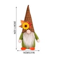 thumbnail image 3 of Chmadoxn 11" Fall Gnomes Plush Decor, Pumpkin Sunflower Faceless Doll, Autumn Harvest Thanksgiving Gnome Tabletop Figurine for Home Fireplace Mantel Tiered Tray Decoration, 3 of 9