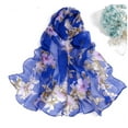 thumbnail image 2 of Baberdicy Peach Blossom Print Scarf, Fashion Long Soft Ladies Shawl Wrap,F Fits All – Gift Ready, 2 of 2