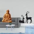 thumbnail image 2 of Figura Coleccionable Del Sagrado Corazón De Jesús Para Pasillo, Dormitorio, Oficina, Escritorio, Chimenea Y Escultura De Reno De Resina De Ciervo Negro, Decoración De Mesa Para Sala De, 2 of 8