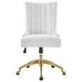 thumbnail image 5 of Modway Empower Channel Tufted Performance Velvet Office Chair in Gold White, 5 of 9