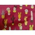thumbnail image 5 of oneOone Cotton Poplin Magenta Fabric Cactus Fabric For Sewing Printed Craft Fabric By The Yard 42 Inch Wide-W0, 5 of 6