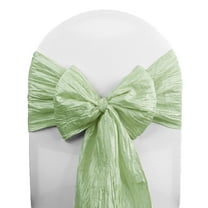 Crinkle Taffeta Chair Sashes Sage