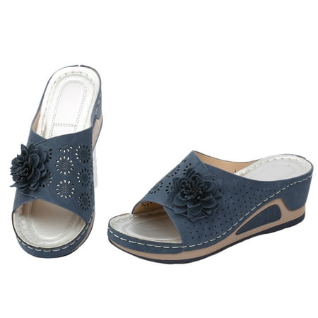 

Jungdeepe Wedge Slide Sandals Platform Sandals Wedge Sandals For Women Comfortable Dressy Womens Sandals Size 12 Wide Width Slip on Sandals for Women Memory Foam Women Slides And Sandals Wedge Sandals