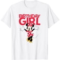 thumbnail image 1 of Disney Minnie Mouse Birthday Girl Happy Minnie Graphic T-Shirt All Size S-5XL, 1 of 3