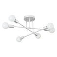 thumbnail image 1 of Semi Ceiling Light,6-27 Base Industrial Chandelier,Modern Ceiling Lights Fixture for Bedroom Room , White, 1 of 9