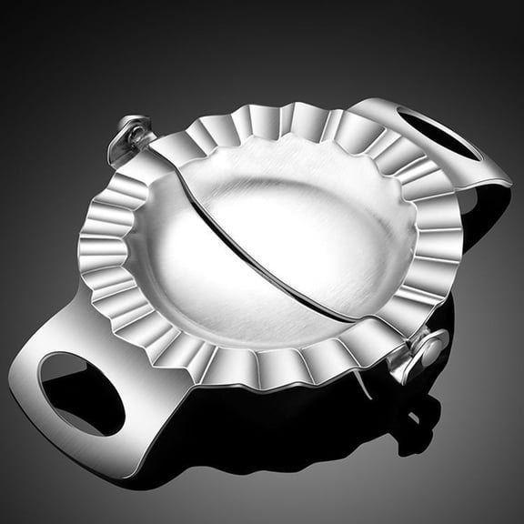YSNOOWE 1Pcs Round Edge Dumpling Mold Plastic Empanada Making Tool for Family Cooking 4.9*3.5*0.4in