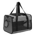 thumbnail image 5 of Cat Carrier, Pet Carrier Airline Approved for Medium Cats 20lbs, Dog Carrier for Small Dogs and Puppies, Soft Sided Collapsible Top Loading Cat Bag Carrier for Travel & Car JM, 5 of 5