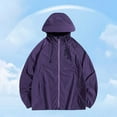thumbnail image 2 of Rggeeun Men's Casual Jackets Summer Lightweight Hooded Zipper Jacket Breathable Sunscreen Outdoor Windbreaker For Daily Wear Outwear Fashion, 2 of 5