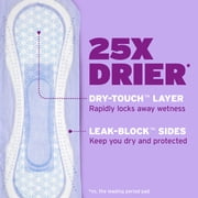 Poise Incontinence Pads for Women, 6 Drop Ultimate Absorbency, Regular Length, 52 Count