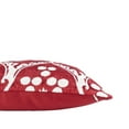 thumbnail image 2 of Napa Merlot Silk Velvet Ikat Pillow, 20" X 20", 2 of 3