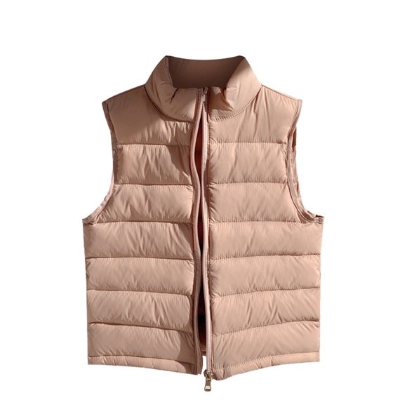 Stylish Girls Lightweight Down Coat Vest for Winter Windproof Jacket Fall Outerwear Versatile Sleeveless Design for Active Kids