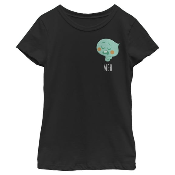 Girl's Soul 22 Meh Badge  Graphic Tee Black X Small