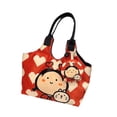 thumbnail image 4 of Bonita bolsa de mano reutilizable de lona para regalar Valentín, para viajes y desplazamientos., 4 of 8