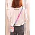 thumbnail image 4 of Monedero Pop Unicorn para niñas, regalo de Navidad de moda, juguetes Fidget, juguete de burbujas de empuje, billetera, bolso de mujer, bandolera con hoyuelos de sílice, Bagrose roj, 4 of 4