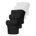 thumbnail image 4 of Women's 5 Pack Tube Tops Basic Layered Tube Top Bustier off Shoulder Sleeveless Comfy Tees, 4 of 5