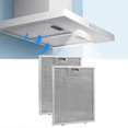 thumbnail image 5 of 2pcs Range Hood Filter Cooker Hood Grease Filter Kitchen Extractor Ventilation Aluminium Aspirator, 5 of 5
