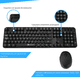 thumbnail image 2 of Kit de Teclado y Mouse Inalámbrico TechZone Maquina de Escribir 1600 DPI, 2 of 5