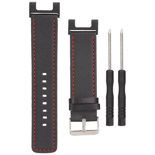 Correa de reloj de Cuero NikouMX para Amazfit T-Rex Pro Negro