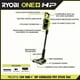 thumbnail image 2 of Aspiradora vertical inalámbrica RYOBI 18V ONE+ HP para mascotas con batería de 4,0 Ah y cargador, 2 of 5
