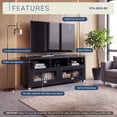 thumbnail image 4 of Techni Mobili 58" Durbin TV Stand for TVs up to 65", Black, 4 of 13