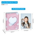 thumbnail image 2 of Uxcell 3 Inch Mini Photocard Binder Love Heart Hollow Photocard, Kpop Photocard Binder Album, Style 4, 2 of 7