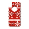 thumbnail image 3 of DistinctInk Custom SKIN / DECAL compatible with OtterBox Commuter for iPhone X / XS (5.8" Screen) - Red White Ugly Christmas Sweater - Christmas All Year, 3 of 5