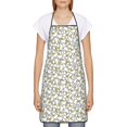 thumbnail image 2 of Naloa 1Pack Adjustable Bib Apron Waterdrop Resistant Cooking Kitchen Aprons for Women Men Chef, Ducky Print, 2 of 5