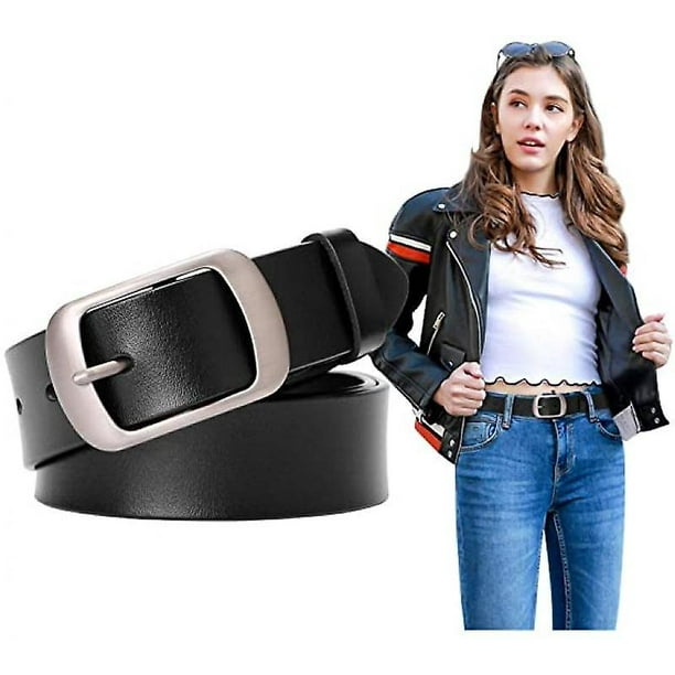 Ladies leather belts discount