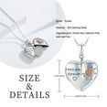thumbnail image 7 of Coachuhhar Heart Locket Necklace 925 Sterling Silver Rose Flower Pendant Locket Necklace That Hold 2 Photos Locket Jewelry Gift for Women, 7 of 7