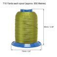 thumbnail image 4 of Uxcell Bonded Polyester Thread Extra-strong 710 Yards 420D/0.45mm Olive, 4 of 6