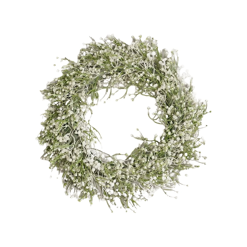 Planta Artificial De Seda Blanca De 11 Pulgadas - Flor Brillante Con Base De Piedra (LFP)