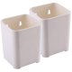 thumbnail image 3 of 2Pcs Wall Mounted Pen Holder Desktop Pencil Case Plastic Makeup Brush Holder Pen Container, 3 of 4