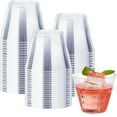 thumbnail image 1 of Vasos de plástico transparente [paquete de 100], vasos de plástico desechables, copas de vino de plástico, vasos desechables, vasos de cóctel desechables, vasos de plástico para fiestas, 1 of 5