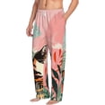 thumbnail image 2 of Balery Colorful Cat With Flowers print Men's Pajama Pants,Ultra Lightweight Pjs,Lounge Pant-Small, 2 of 9