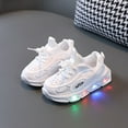thumbnail image 2 of Otqutp Baby Toddler Rubber Foam Light up Sneakers Lace Lightweight Toddler First Walking Non Slip Sport Shoes Running Outdoor, 2 of 4