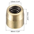 thumbnail image 1 of Copper Oil Cup Straight-Through Pressure Injection Oil Cup Grease Nipple Oil Cup 6X6Mm, 1 of 10