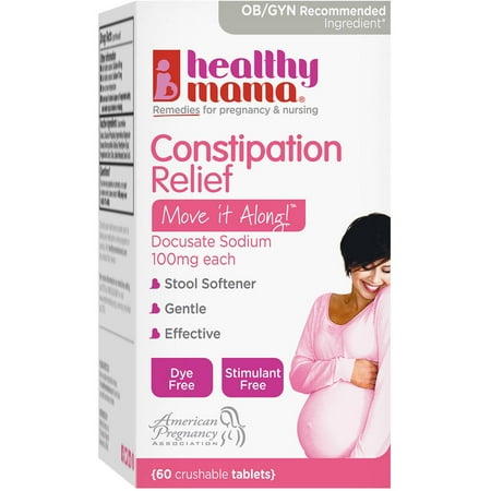 Healthy Mama Move it Along Pregnancy Constipation Relief, 60 ct