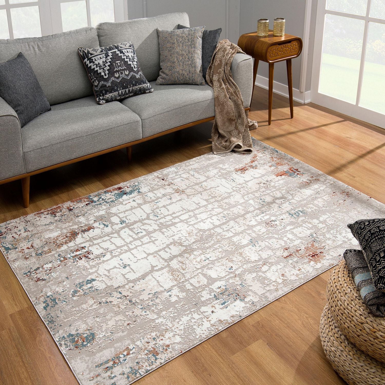 Rug Branch Cascade Collection Modern Abstract Area Rug