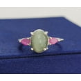 thumbnail image 6 of Unique Cats Eye Birthstone Ring-Three Gemstone Ring-925 Sterling Silver Ring -Family Birthstone Ring-Multi Stone Engagement Ring-Cats Eye Silver Ring, 6 of 6