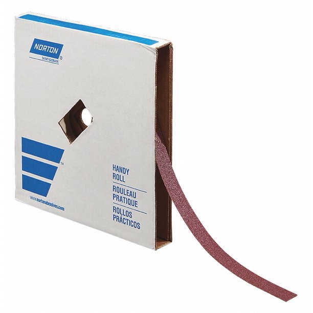 Norton Abrasives Abrasive Roll,150 ft. L,Super Fine,Red 66261136189