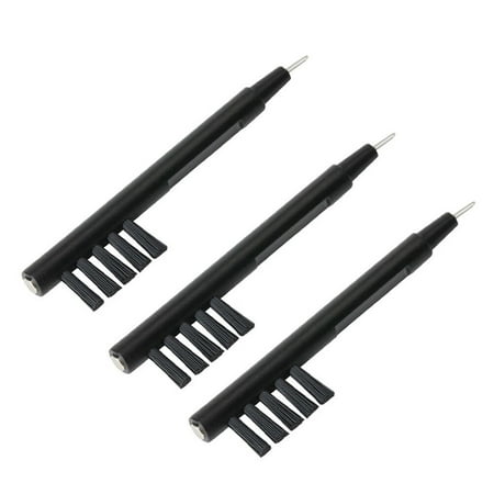

5 Pcs U-shaped Hearing Amplifier Cleaning Brush with Wax Loop and Magnet (Black)