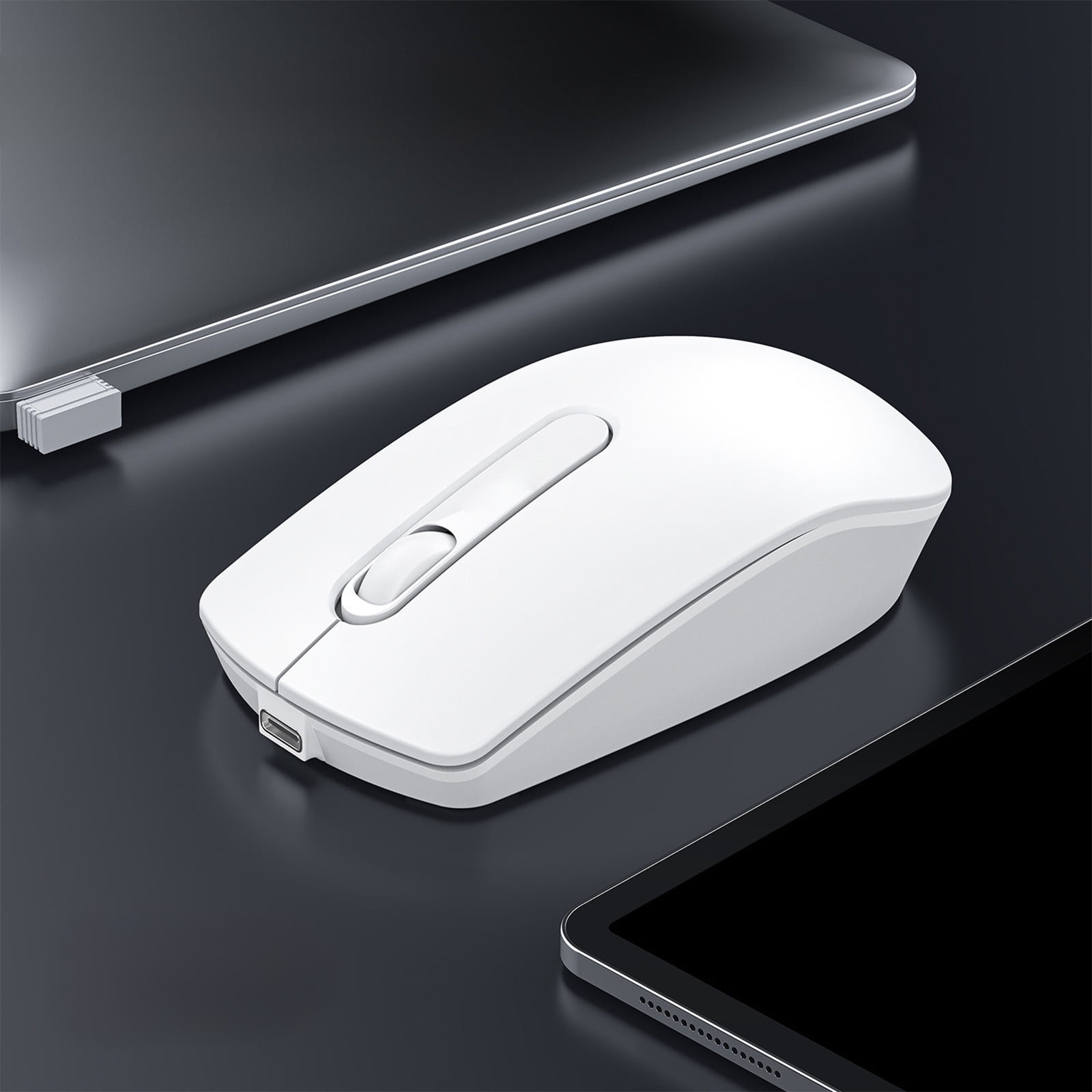 JilgTeok 5 Packs Bluetooth Wireless Mouse 1200 DPI Rechargeable Type C Gaming Office Computer Mouse for PC Mac Laptop