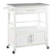 thumbnail image 1 of Alders White Kitchen Cart, 1 of 9