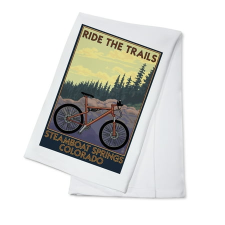 Steamboat Springs, Colorado - Ride the Trails - Lantern Press Original Poster (100% Cotton Kitchen
