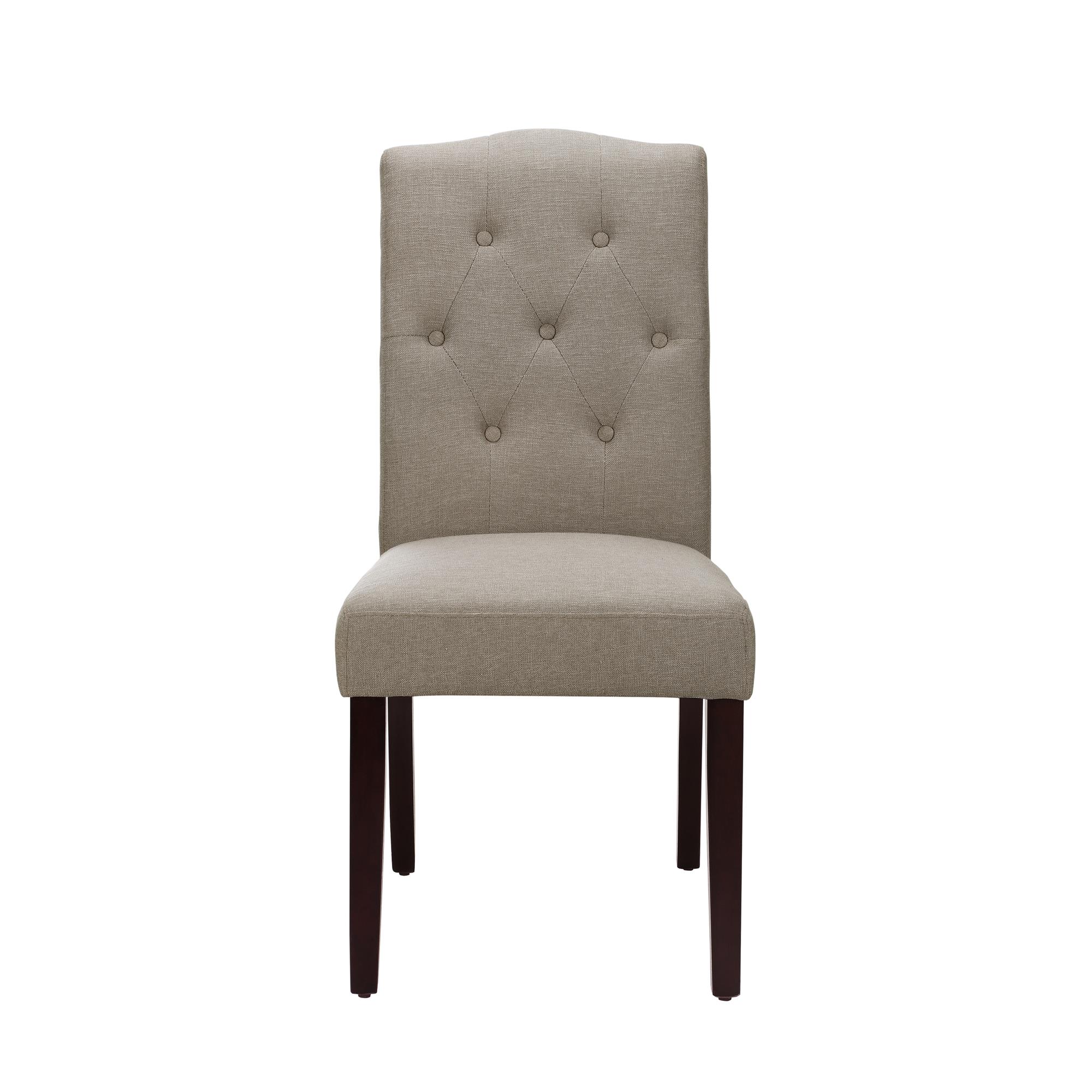 Better Homes and Gardens Parsons Upholstered Tufted Dining Chair,Taupe - image 3 of 9