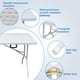 thumbnail image 5 of Mesa plegable de 6 pies, portátil, plástica con asa para picnic, fiesta y camping, 5 of 7